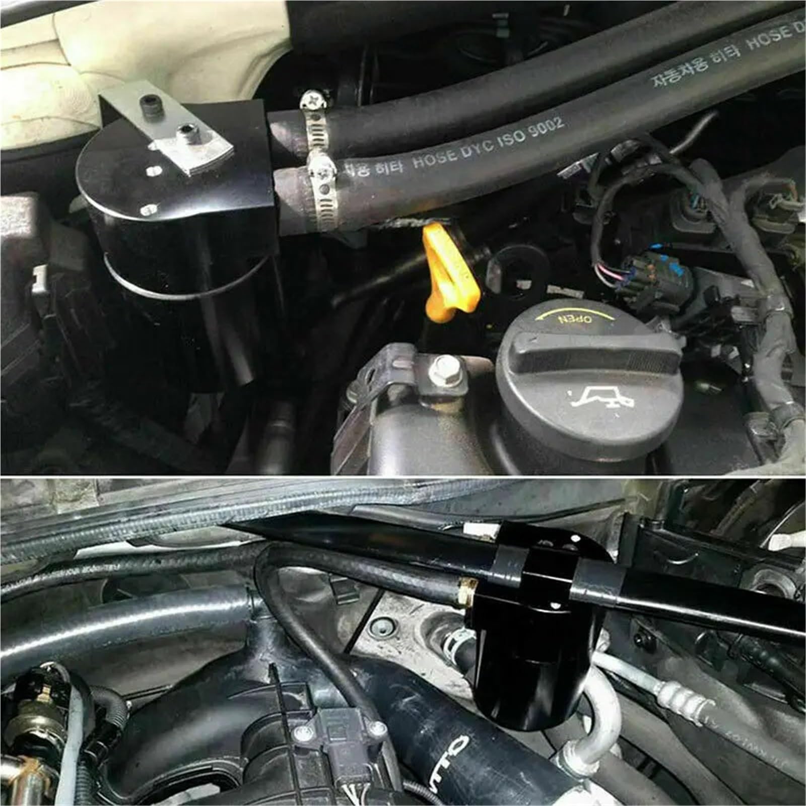 Zbiornik Wyrównawczy Zbiornika Uniwersalny zbiornik oleju do silnika samochodowego, zbiornik ze stopu aluminium, polerowany, pasuje do BMW N54 335 Zbirnik Płynu Chłodzącego
