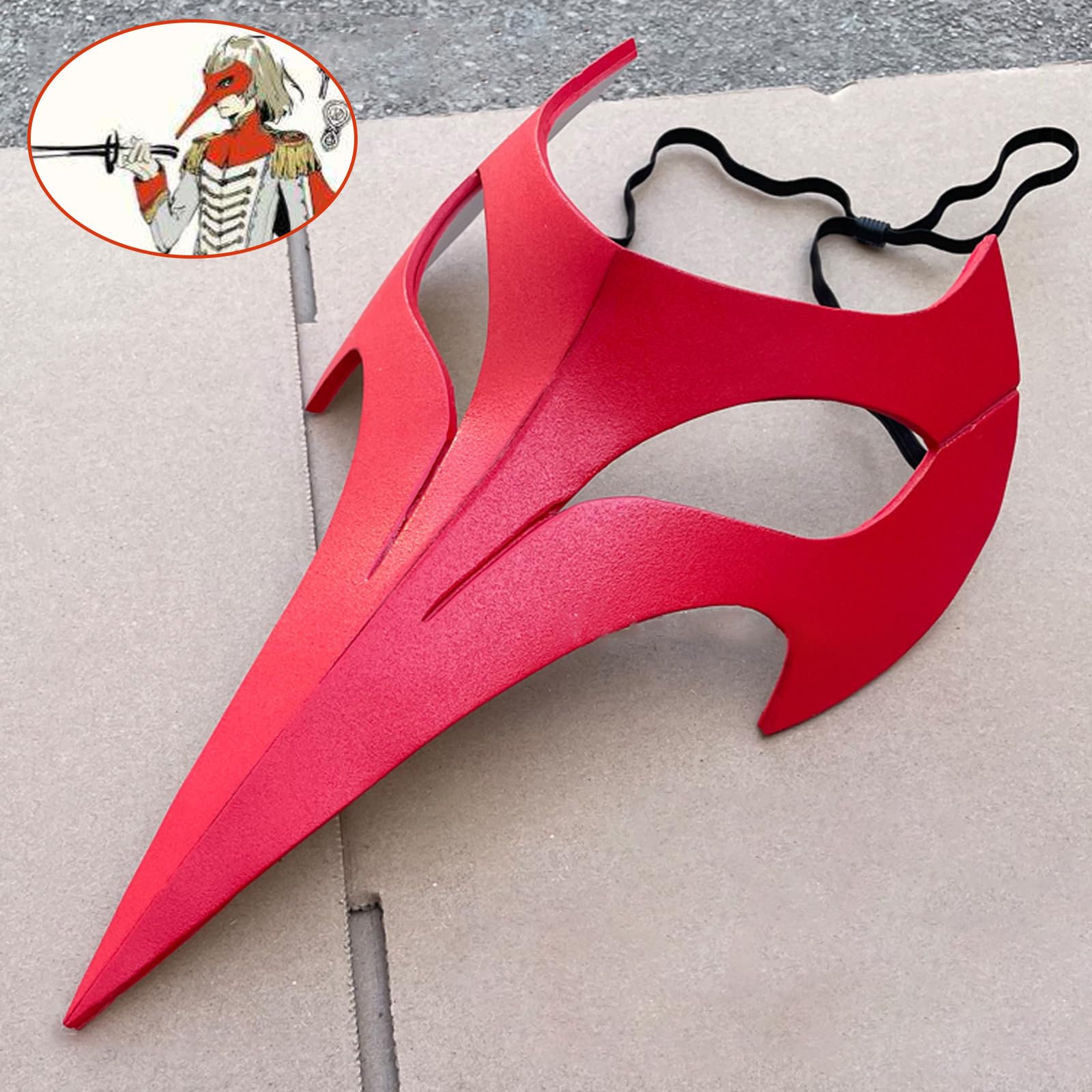 Amazon.co.jp: ペルソナ5 明智吾郎 コスプレ カラス 仮面 マスク 怪盗