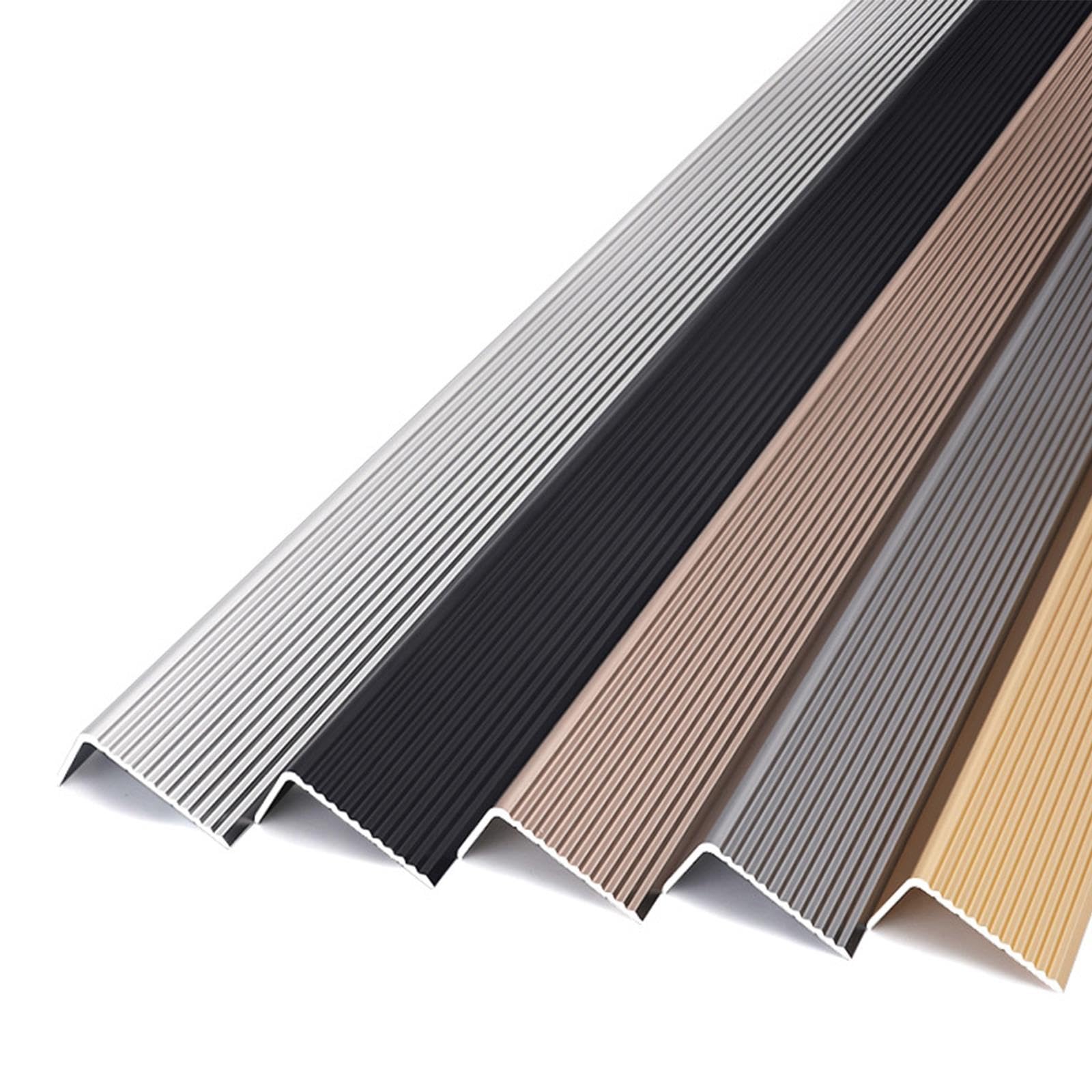 Aluminiowy narożnik formujący L, antypoślizgowe wykończenie krawędzi