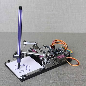 Pen Plotter Writing Robot, DIY Smart Drawing Robot Kit, Drawing Board Robot Arm, Plotter with App Control, Open Source Programming Companion, User Assembly, For Creative Painting Activities