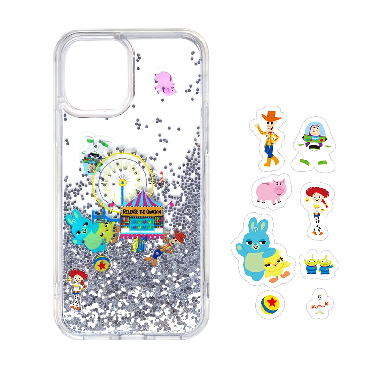 Premium Style グリッターケース iPhone 12 mini用 トイ・ストーリー PG-DLQ20F05TOY
