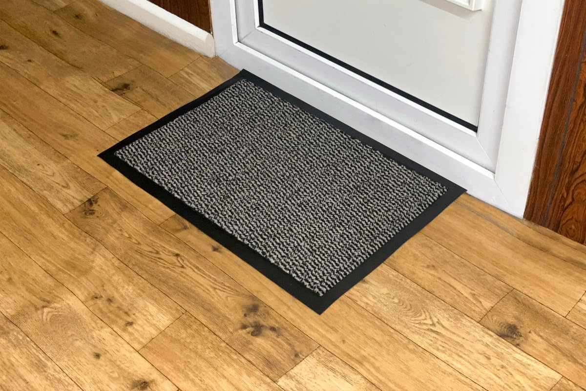 Rugs 4 Sale Washable Door Mats Indoor/Outdoor - Non-Slippery Heavy Duty Doormats Indoor Stylish & Large Rubber Door Mat Perfect Dust Grabbing Outdoor & Indoor Door Mat Light Beige 40x60cm