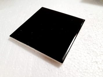 4 in Black Ceramic Tile 4.25 inch Shower Bathroom Kitchen Backsplash American Olean Gloss 4 1/4 Box 10 Piece