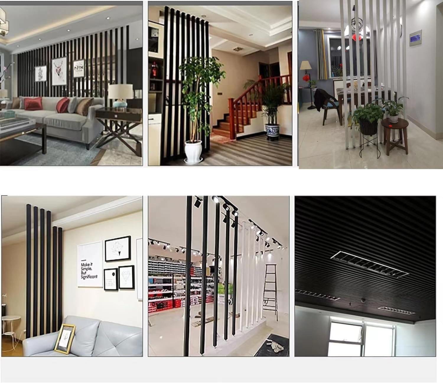 Quadratrohr aus Aluminium, Schwarz, 15 x 15 x 1 mm, 4 Stück, 300 mm | Schwarze Pulverbeschichtung, für Pergola, Trennwände, Außenanlagen, leicht zu schneiden und zusammenzubauen