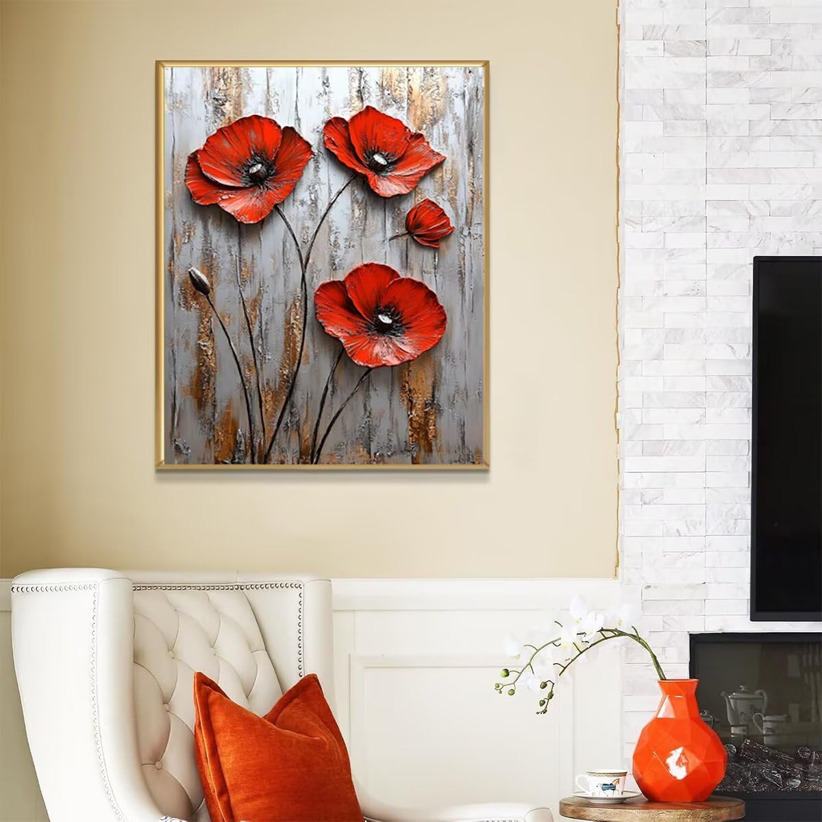 Dipingere con i Numeri Fiore, Paint by Numbers Adulti Astratto, Fai da te Creativi Adulti Quadri da Dipingere Numerati Kit per Decorazione Della Parete di Casa, Regalo 80x110 cm Senza Cornice 8P-2