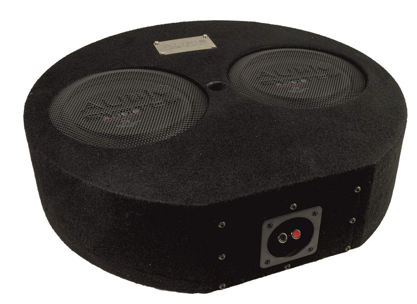 Audio System SUBFRAME R10 Flat Active-2 EVO Bassreflexgehäuse fürs Reserverad mit 2X R 10 Flat EVO 600 Watt RMS