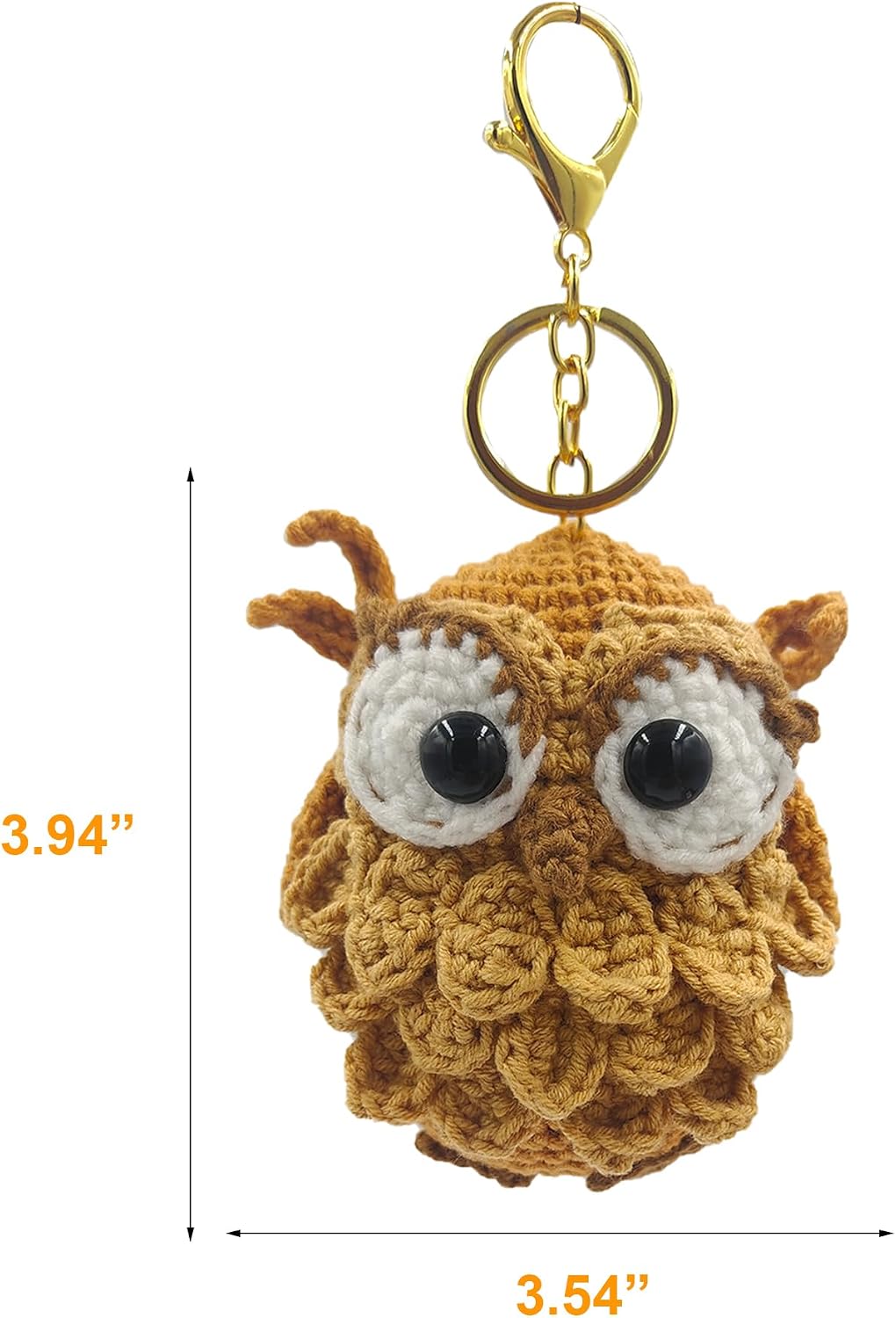 CHEZBABY Handmade Crochet Cute Bag Charm Key Chain Car Keyring Handbag Cute Purse Charm Pendant for Man and Women