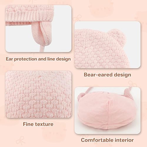 Miniatura 3 de Duoyeree Gorro para Bebés y Niños, Suave y Cálido, Tejido Trenzado, Beanie para Niñas, Gorras de Otoño e Invierno