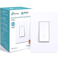 Vista 8 de Kasa Smart Kit de interruptor de 3 vías HS210, necesita cable neutro, interruptor de luz Wi-Fi de 2,4 GHz funciona con Alexa y Google Home, Blanco
