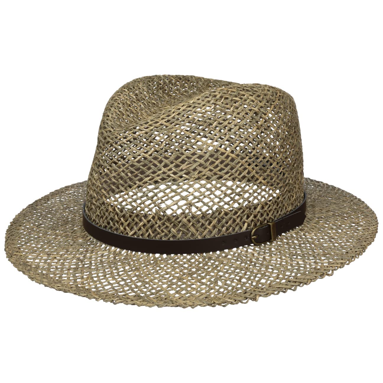 LIPODO Sombrero de Paja Farmer Hombre - Made in Italy Sol Verano Playa con Banda Piel Primavera/Verano