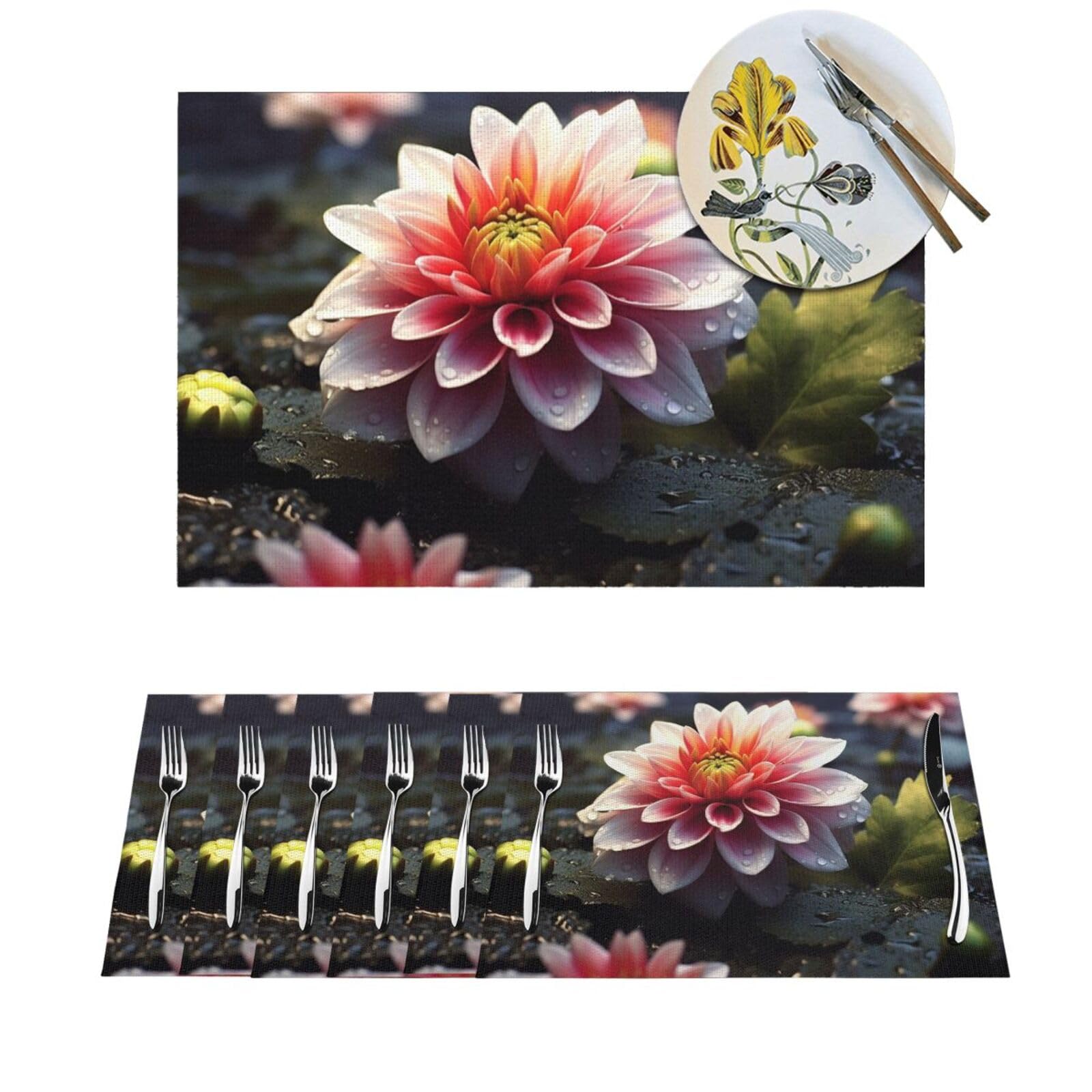 Sets de table tissés pour dîners de famille et fêtes de mariage