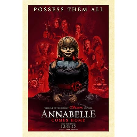 Amazon Com Annabelle Comes Home Movie Poster 2 Sided Rare Original Advance 27x40 Home Kitchen