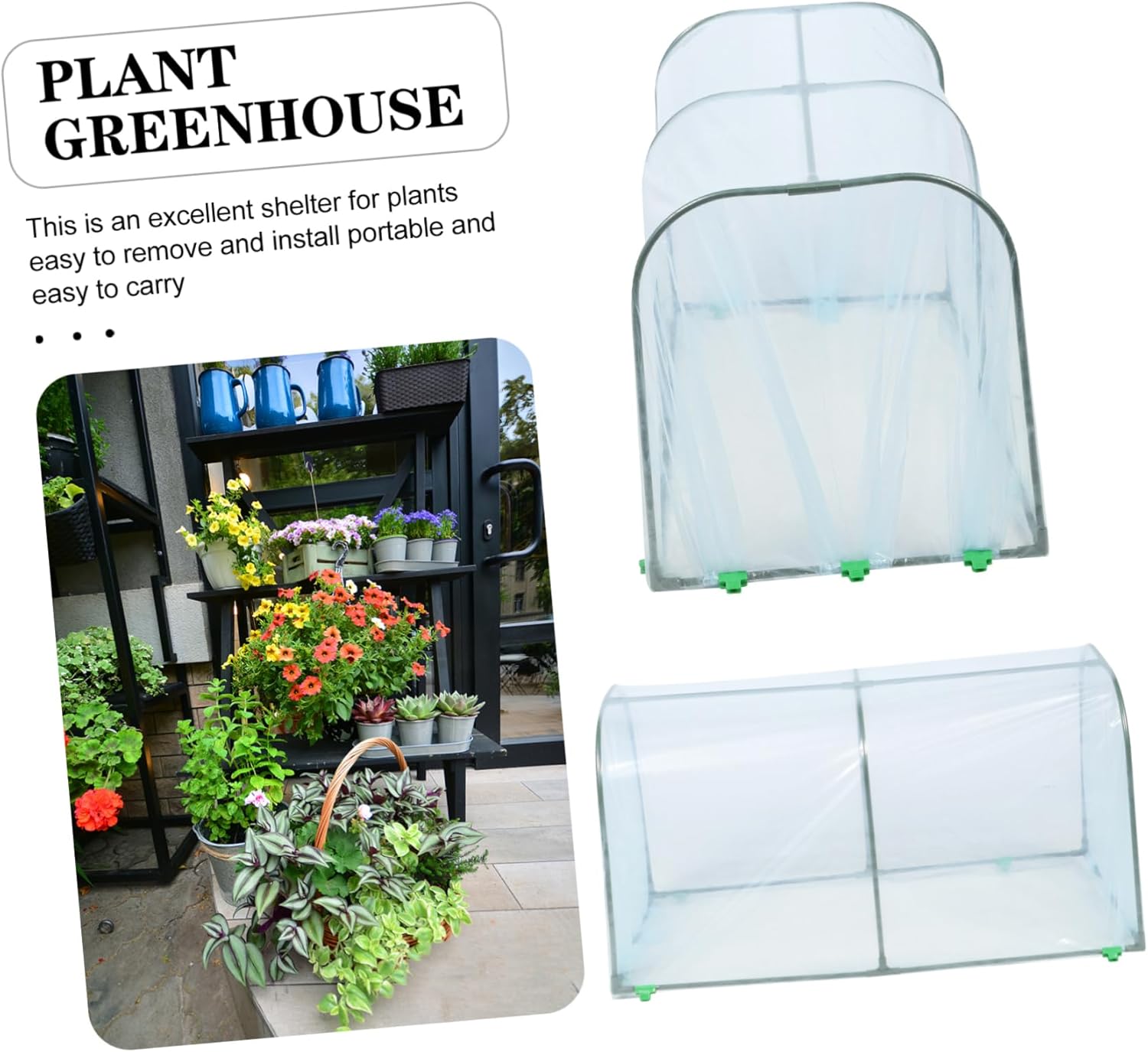 Outdoor Plant Greenhouse Garden Cold Frame Cloche for Backyard Heat Preservation Flower Shelter