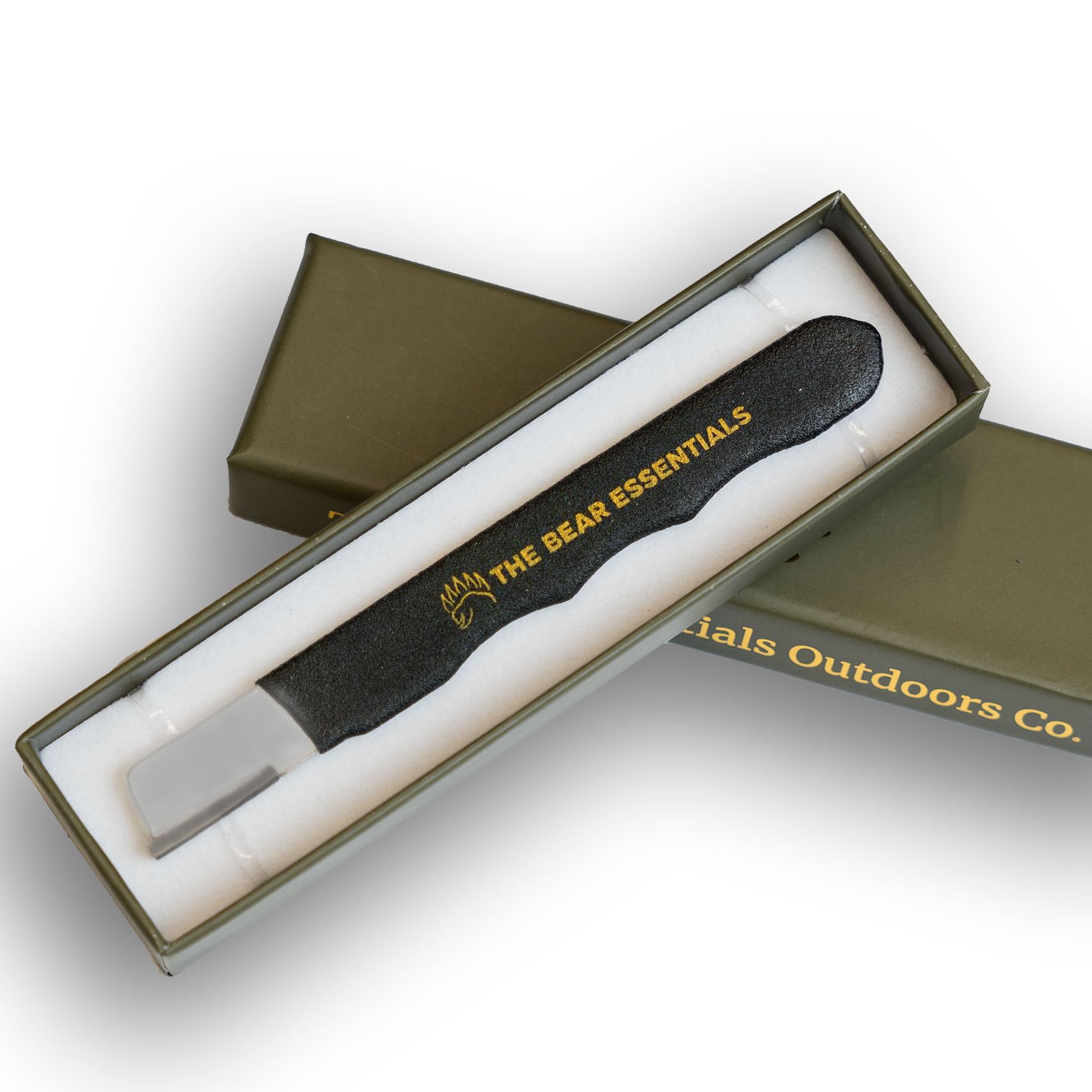 The Bear Essentials Ferro Rod Striker -100% Tungsten Carbide - Dual Purpose Survival Fire Striker & Sharpener