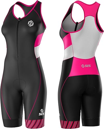SLS3 Traje de triatlón para mujer, traje de triatlón para mujer, traje de triatlón, ajuste atlético delgado FX (sin brasier de estantería)