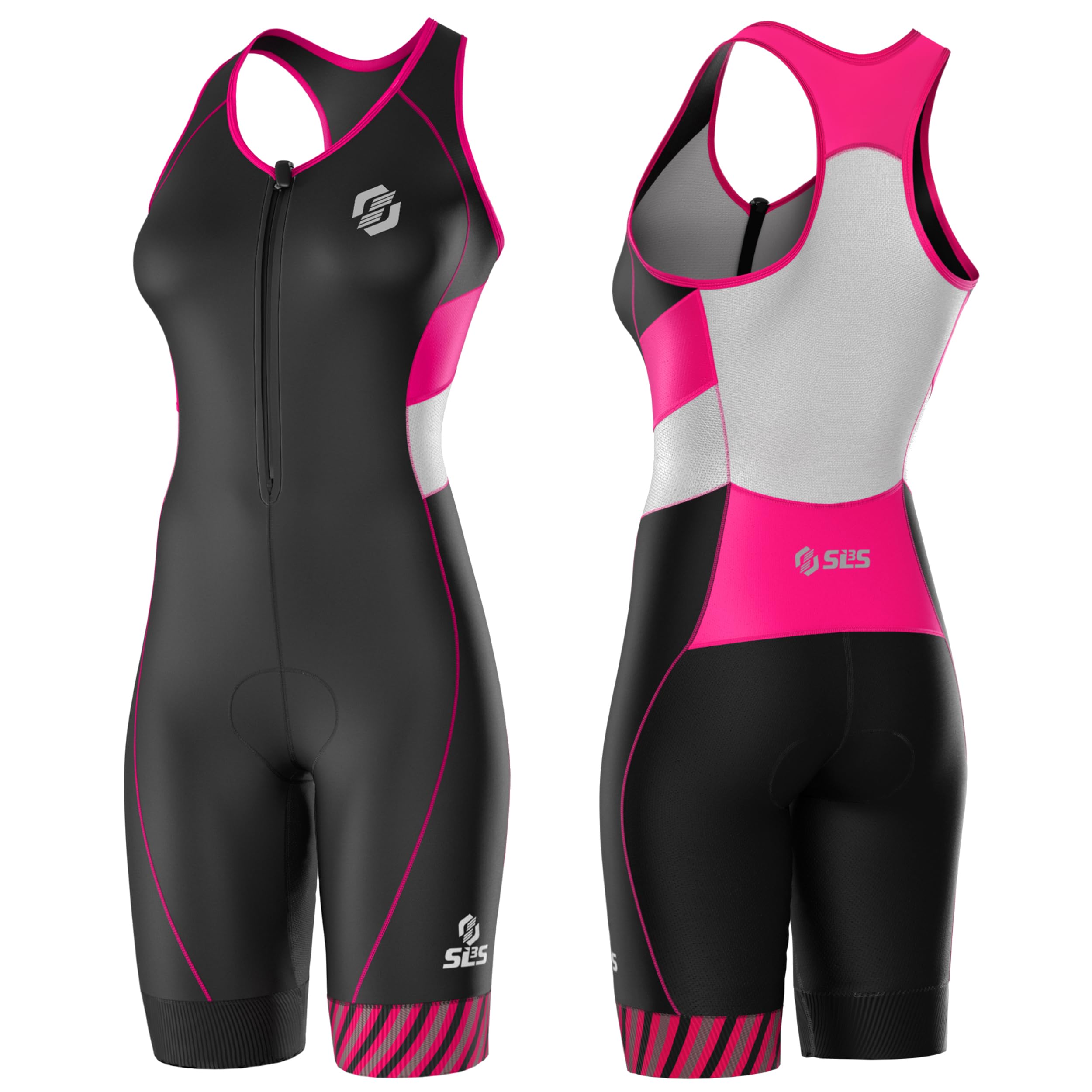 Tuta Da Triathlon Donna - Trisuit Con Cuciture Anti-Attrito E Tasca Posteriore - Foto 6