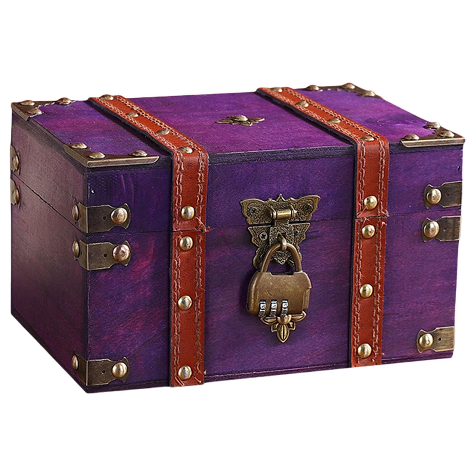 Buxuaaaa B Uxuaaaa Jewelry Organiser Antique Styles Valuables Chest Elegant Wooden Lockable Ox For Storing Letter And Keepsakes Decoration Ox