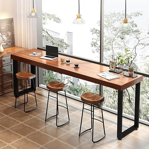 Miniatura 5 de Patas de mesa de altura de barra de 40 pulgadas, patas de metal resistentes para mesa, patas de muebles de bricolaje para el hogar, juego de 2 (40