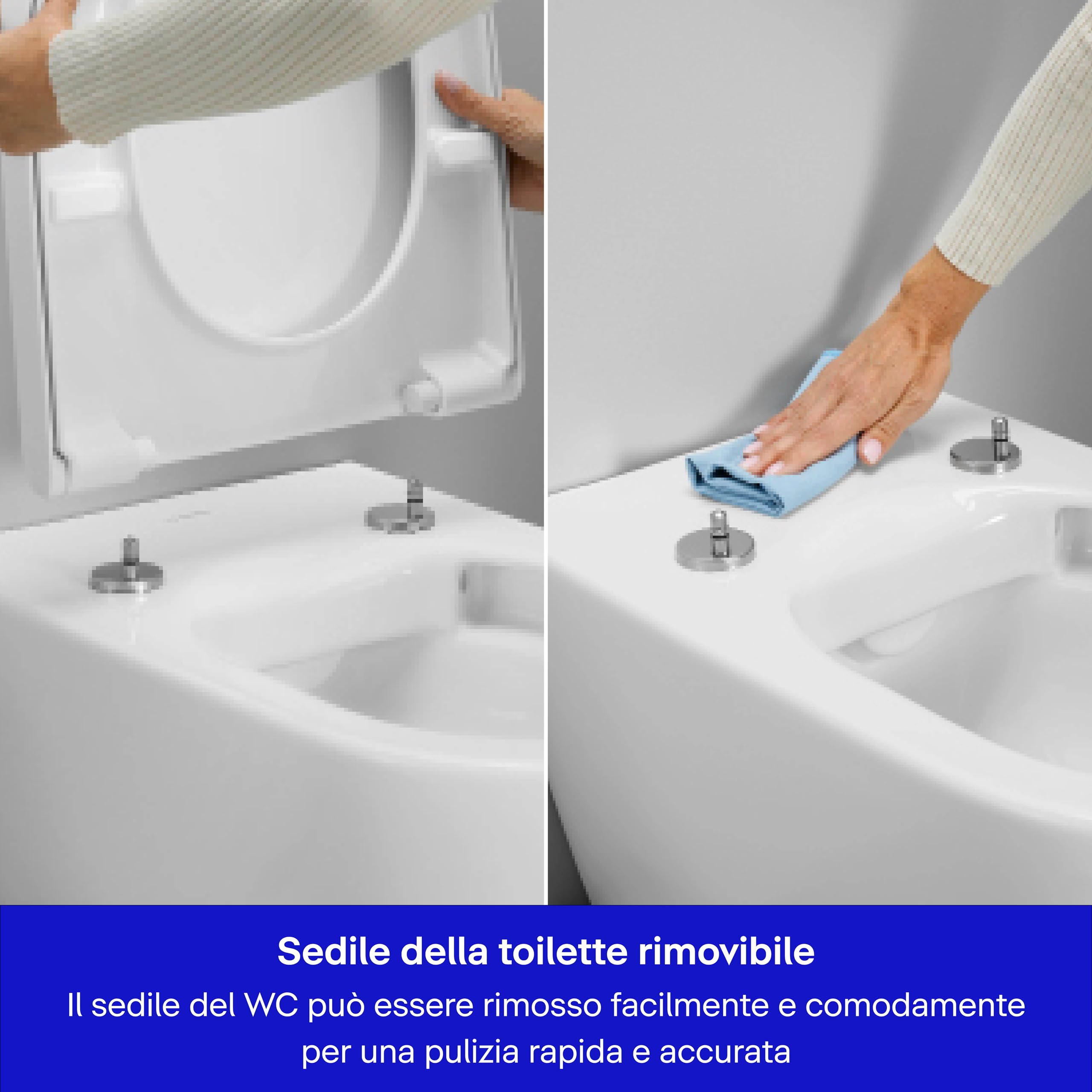 Duravit Sedile Univavo, sedile wc universale ovale, Sedile della toilette con doppio meccanismo a chiusura rallentata, tavoletta wc Sgancio rapido per una facile installazione, prodotto in UE, Bianco