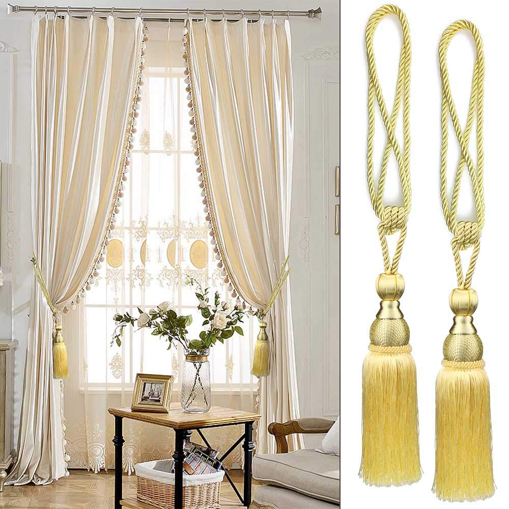 Pretty Jolly Lot De 2 Embrasses De Rideaux à Pompons à Double Extrémité