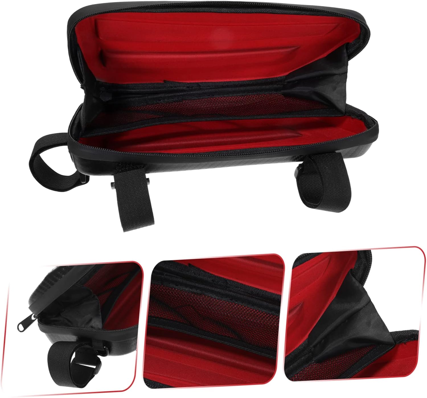 Didiseaon 2pcs Portable Bike Bag High-grade Bicycle Frame Pouch Easy to Open Zipper Suitable for Road Mountain Commuting Bikes