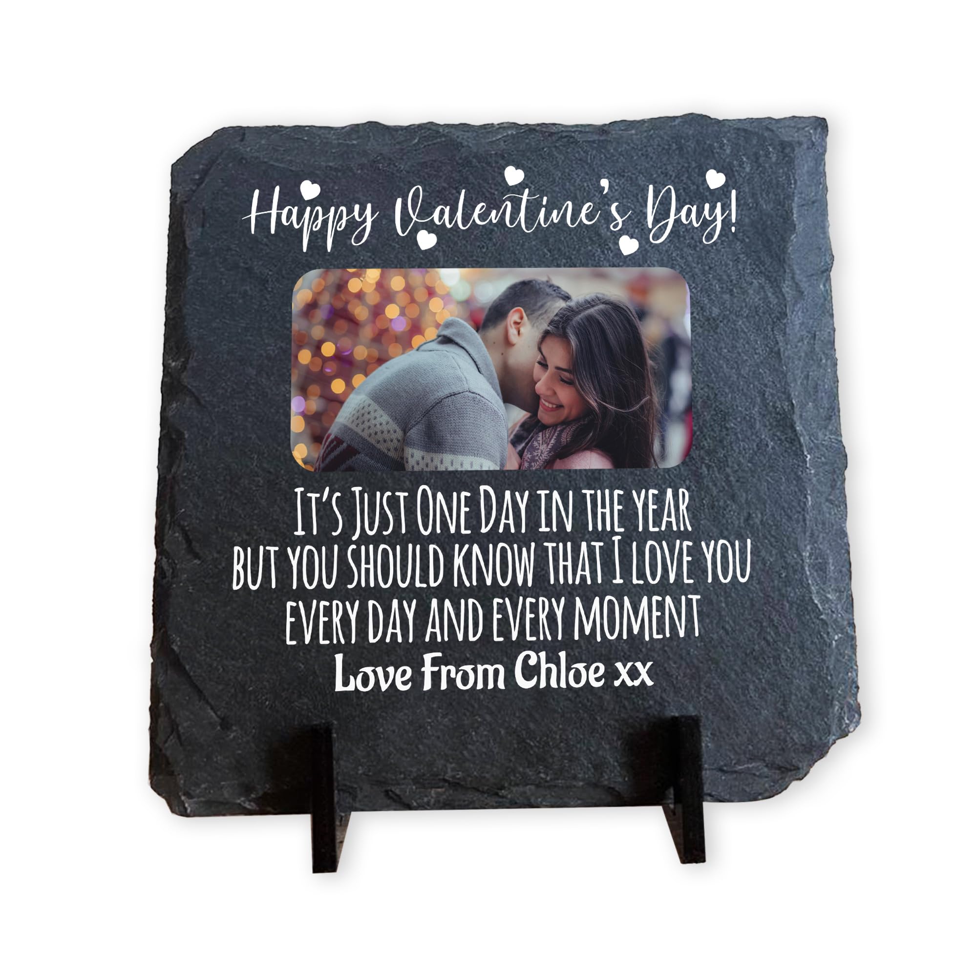 Red Ocean Personalised Valentines Day For Couple Slate Sign Valentines For Boyfriend Girlfriend Husband Wife Romantic Partner Couple Keepsake