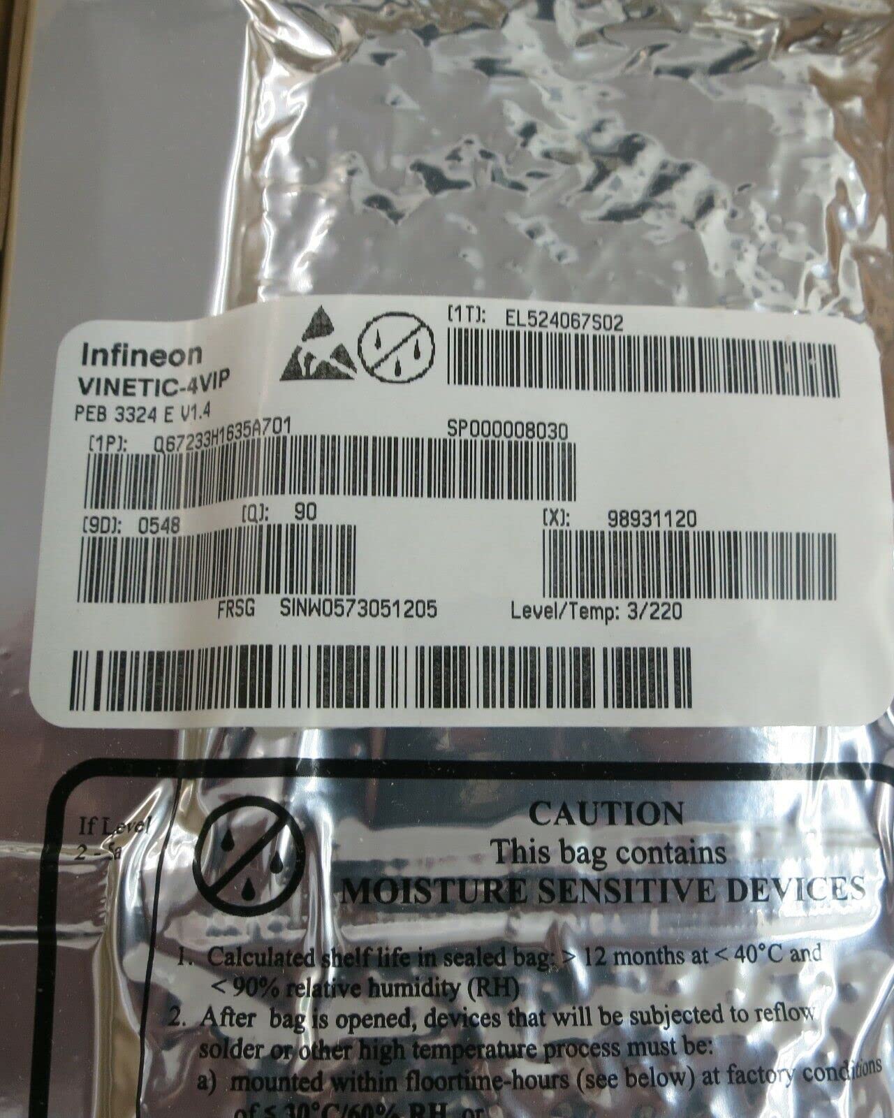 Original Compatible with Box of 90 PC INFINEON PEB3324EV1.4 $499.00 ONLY *US Stock*