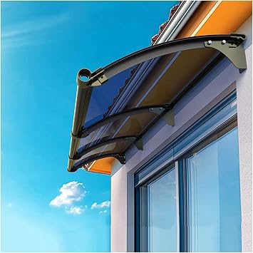 Window Awnings Canopies,Awning for Door Entrance,Modern Polycarbonate Overhead Door Awning,Front Doors Windows Overhang Awning,UV Rain and Snow Protection Door Awning90x120cm/35.4x47in