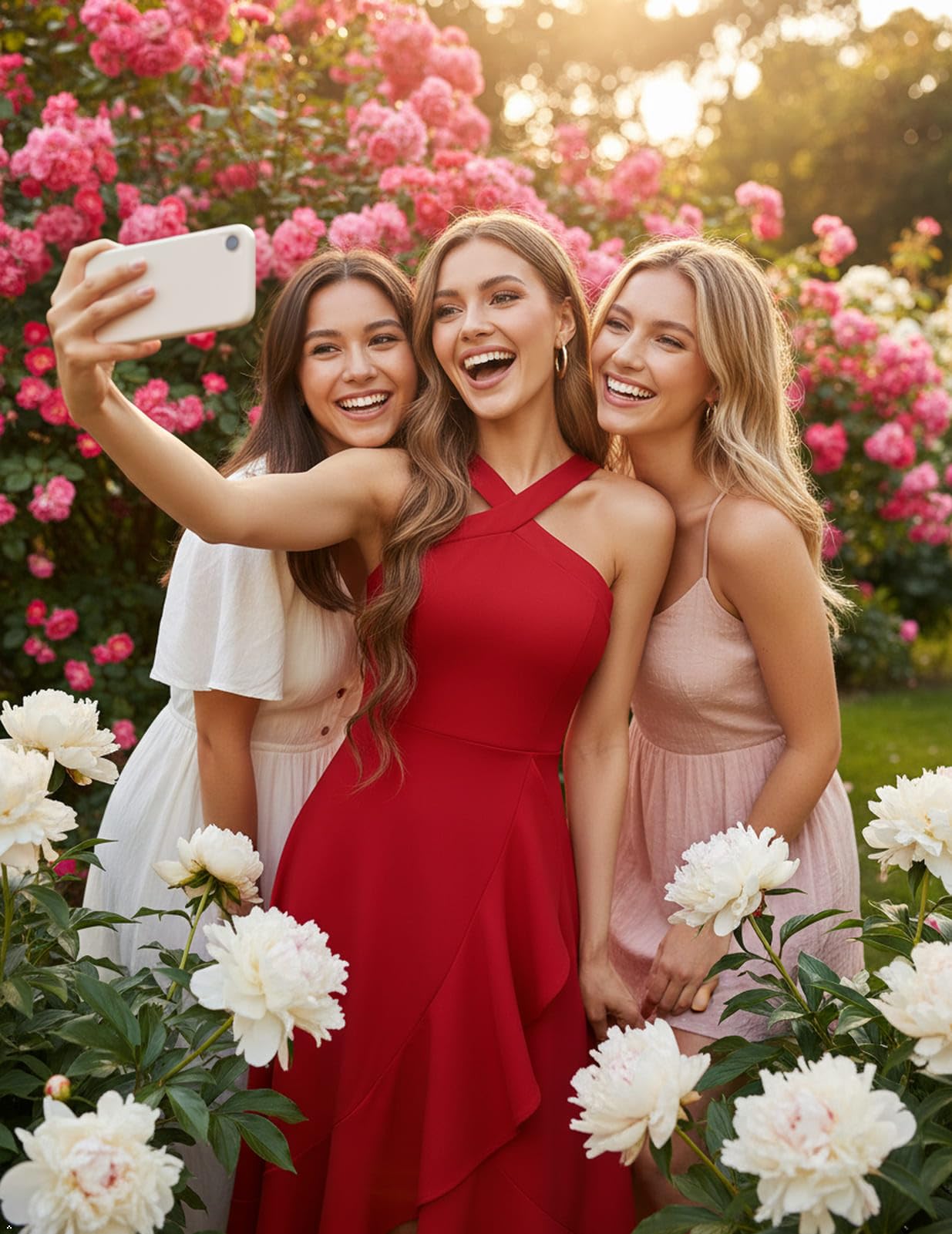 Bbonlinedress - Vestido de cóctel halter para mujer, vestido formal para graduación, boda o dama de honor, vestido largo con volantes para fiesta nocturna