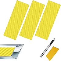 Vista 13 de Compatible con calcomanías de emblema de logotipo Chevy Bowtie de 11.8" x 4", 3 piezas, calcomanías cortadas DIY, 3 piezas de superposición de Fibra