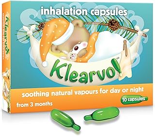Essential Oils Inhalation Capsules 10 Capsules (Pack of 1) – Natural Vapour Blend for Clear Breathing and Comfort – Eucalyptus, Pine & Menthol Oils - Suitable for Children of 3+ Months