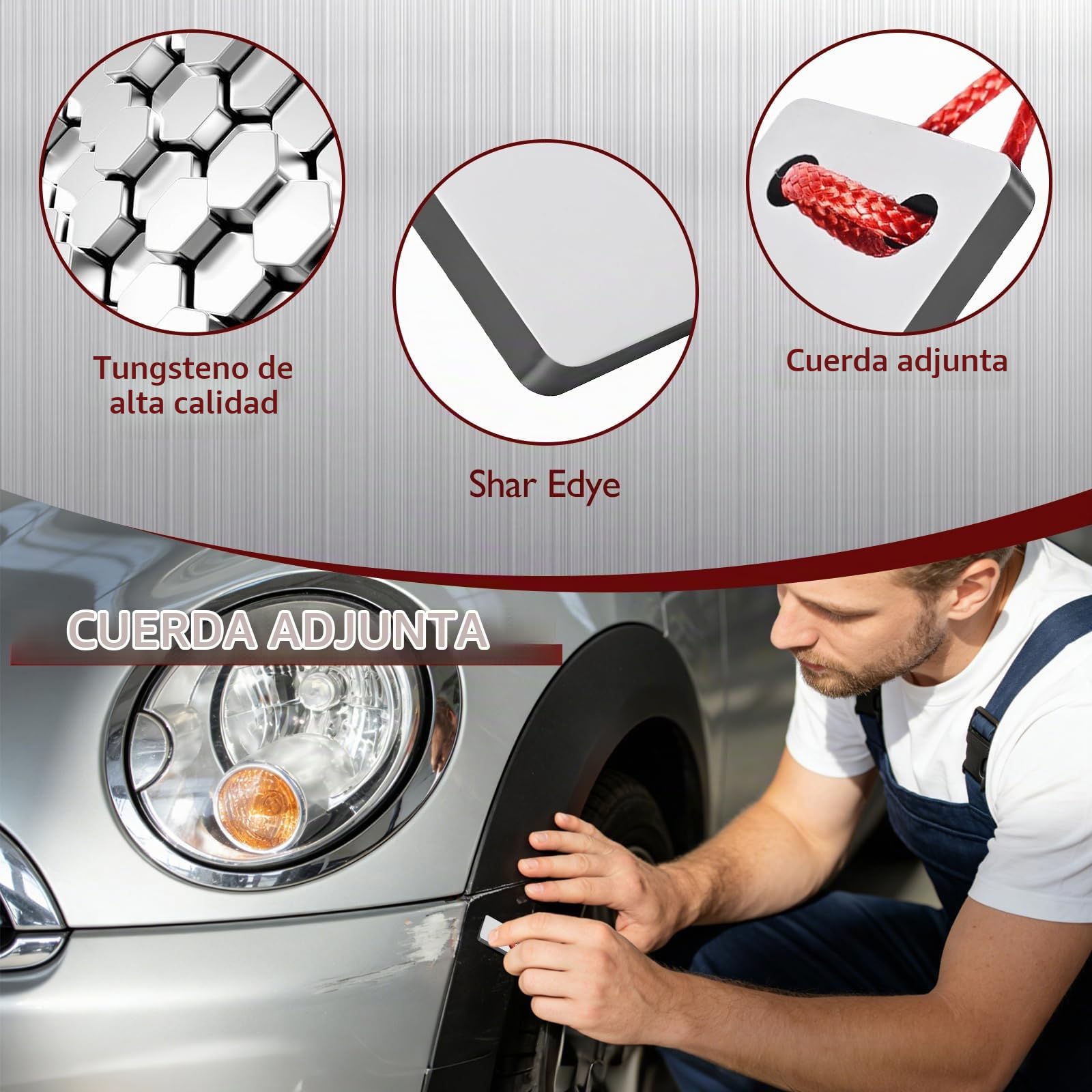 Raspador de Pintura para automóviles, Raspador de Pintura Herramienta para Quitar sellador de Suciedad, Manchas y Polvo en la Pintura, Herramienta para Quitar raspador de Pintura