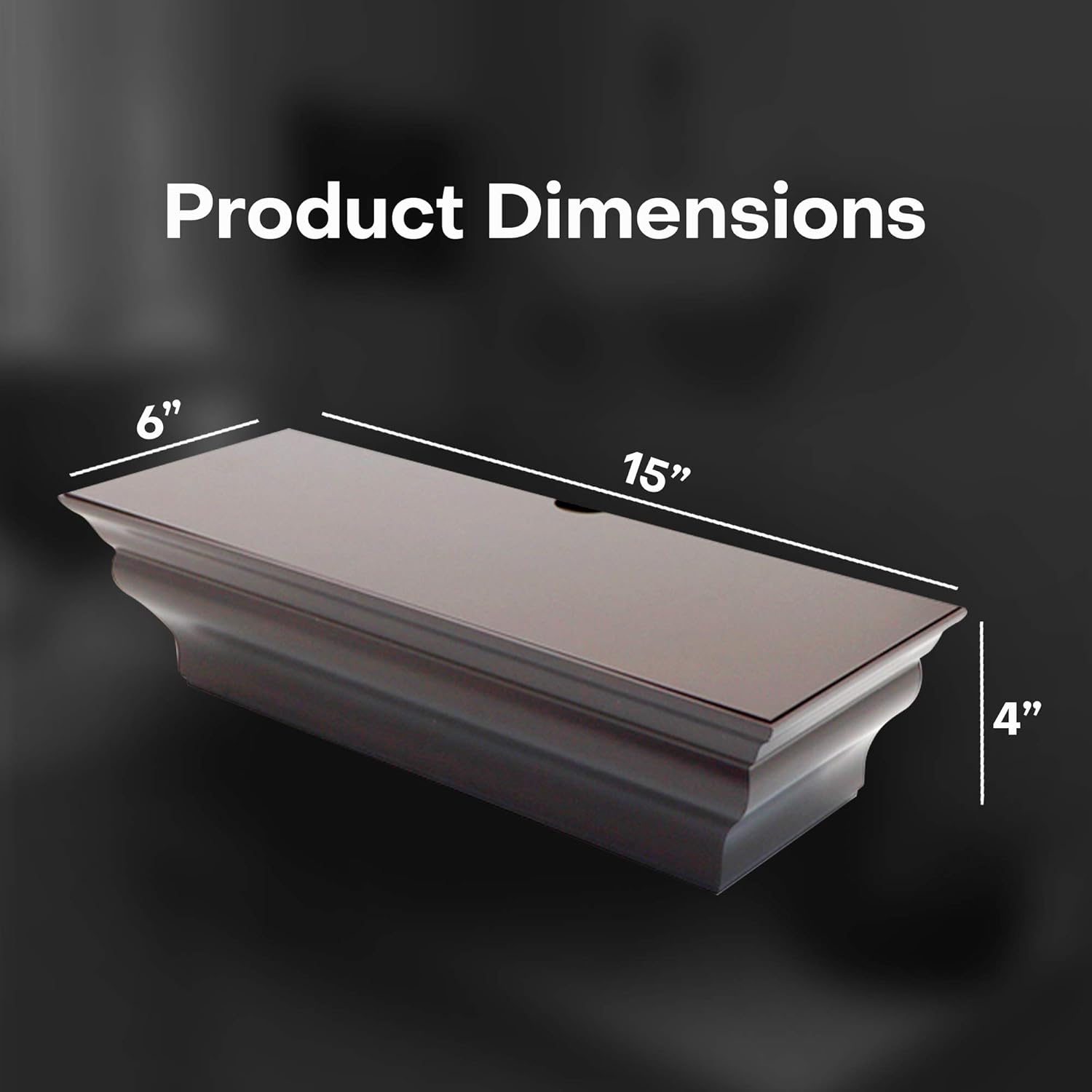 Espresso Brown ABS Plastic MultiFold Paper Towel Dispenser - Wall Mount Shelf - Handy Multi-Use Decorative Shelf Dispenser for Bath, Kitchen, Laundry Room