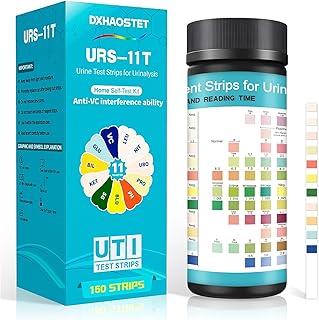 Urine Test Strips, 11-in-1 150 Strips UTI Test Strips, Urine Test Strips for Urinalysis Full Panel at Home, Urinalysis Test Strips for UTI Ketone Kidney & Liver Function for Women Men