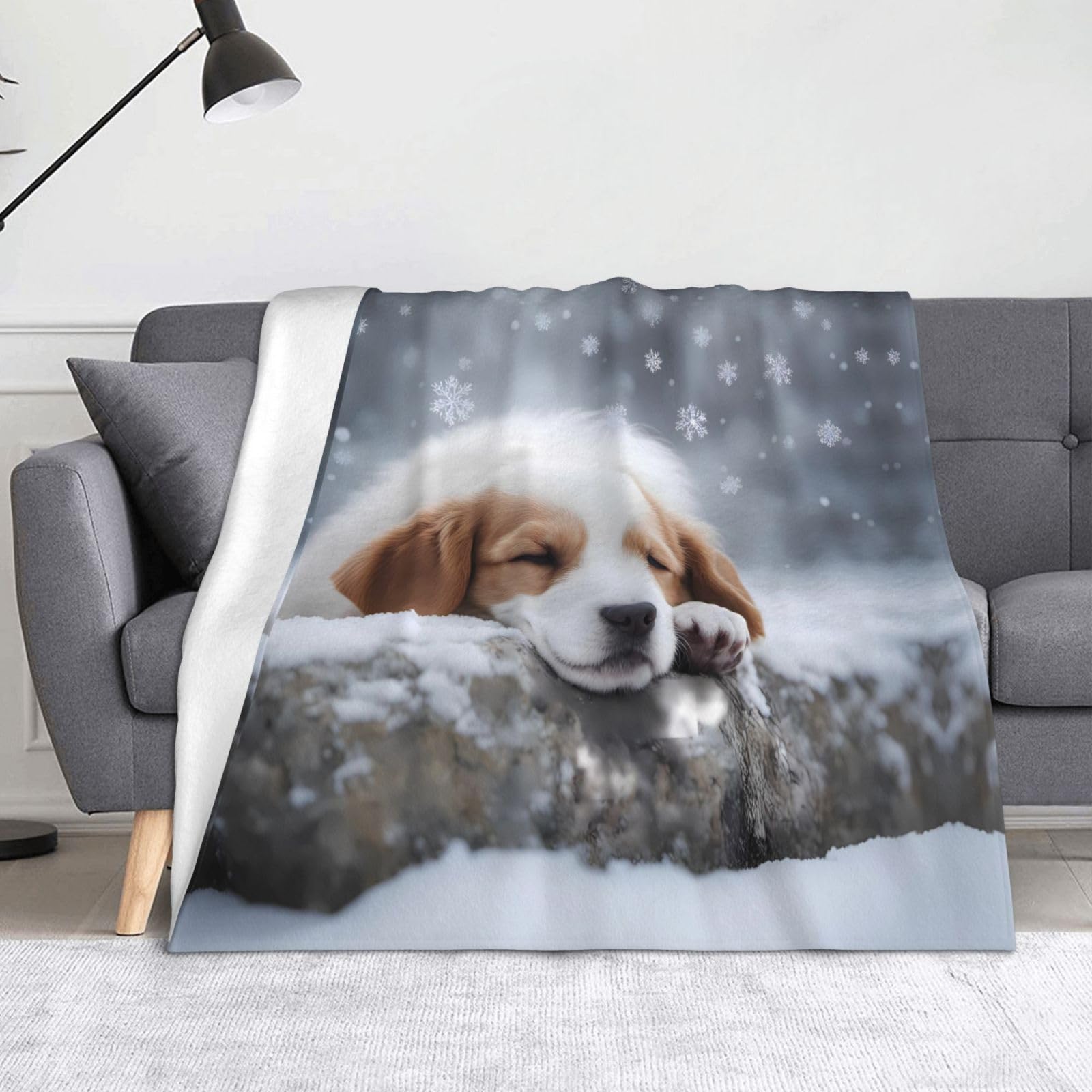 Couverture en flanelle pour chien plaid d'hiver doux et résistant