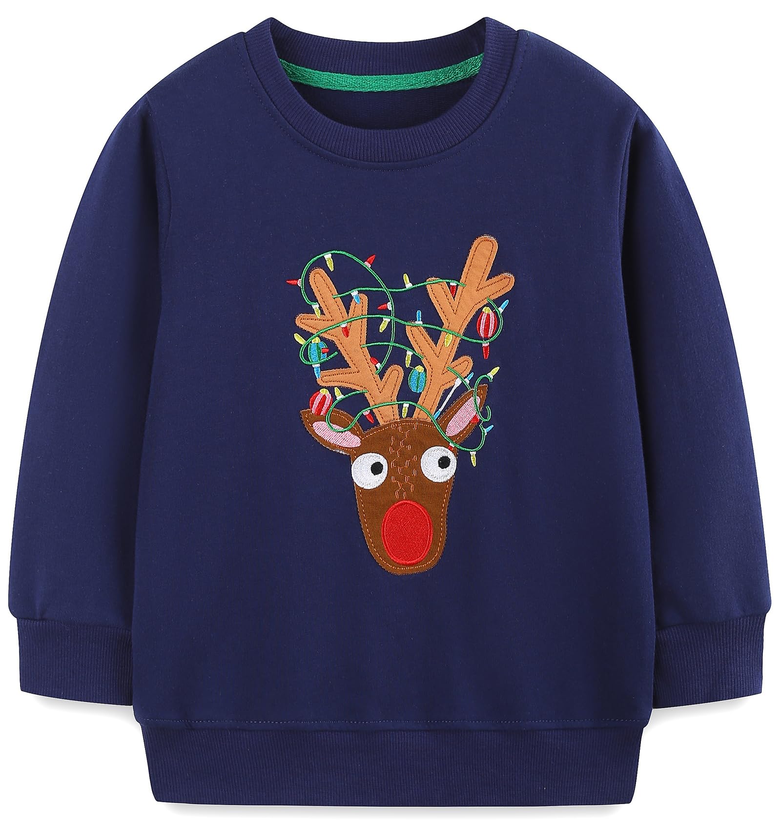 Hongshilian Unisex Kids Cute Cartoon Cotton Sweater Shirt