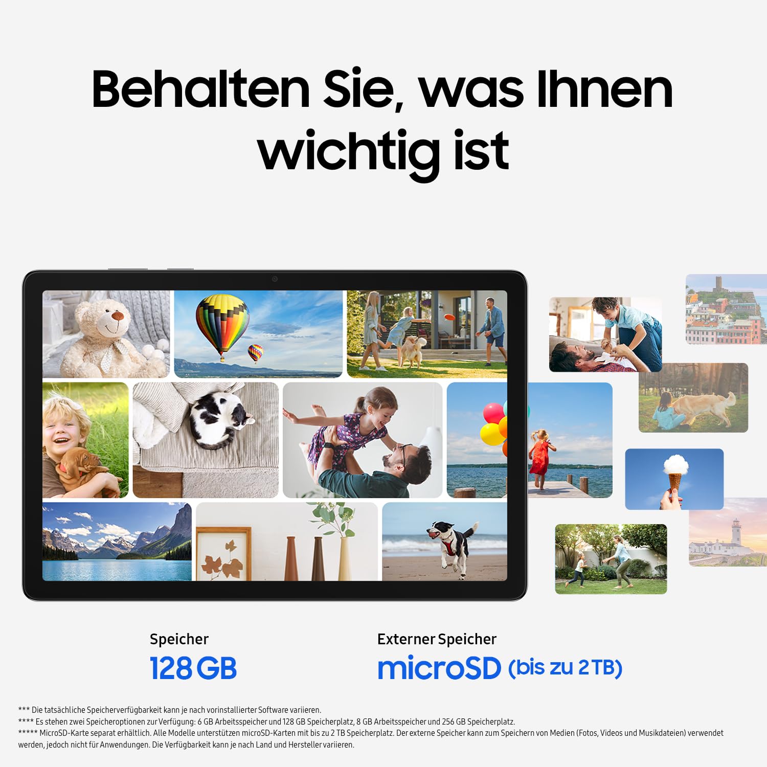Samsung Galaxy Tab A11+ 5G Enterprise Edition, Android Tablet, 11 Zoll Display, 128 GB Speicher, 6 GB RAM, Dolby Dual-Lautsprecher, LTE, 1 Jahr Knox Suite, 3 Jahre Herstellergarantie, Grey