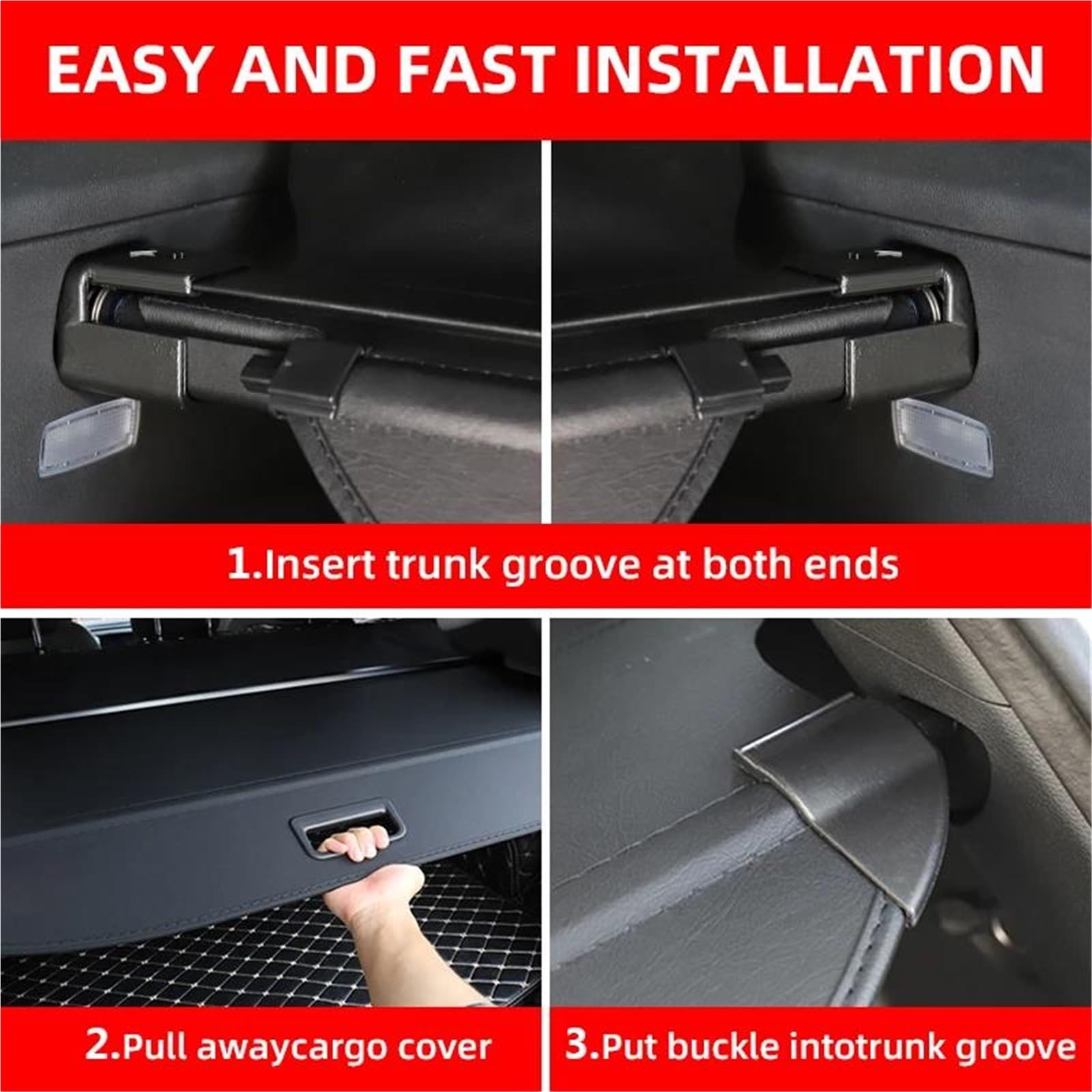 Tablette Coffre Arrière Cache-bagages rétractable pour Kia Pour Sportage NQ5 2022-2025 avec protection anti-espionnage porte-bagages arrière Cache-Bagages Couverture(Model B)