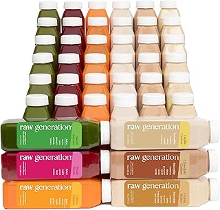 Raw Generation Protein Juice Cleanse (7-Day) – Juice & Smoothie Cleanse for Lean Muscle and Weight Loss | Workout Support, Reduced Bloating & Energy Boost