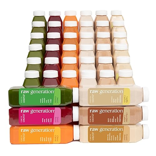 Miniatura 9 de Raw Generation Limpieza de proteínas de 10 días - Limpieza de jugo con alto contenido de proteínas con batidos de proteínas sin lácteos y