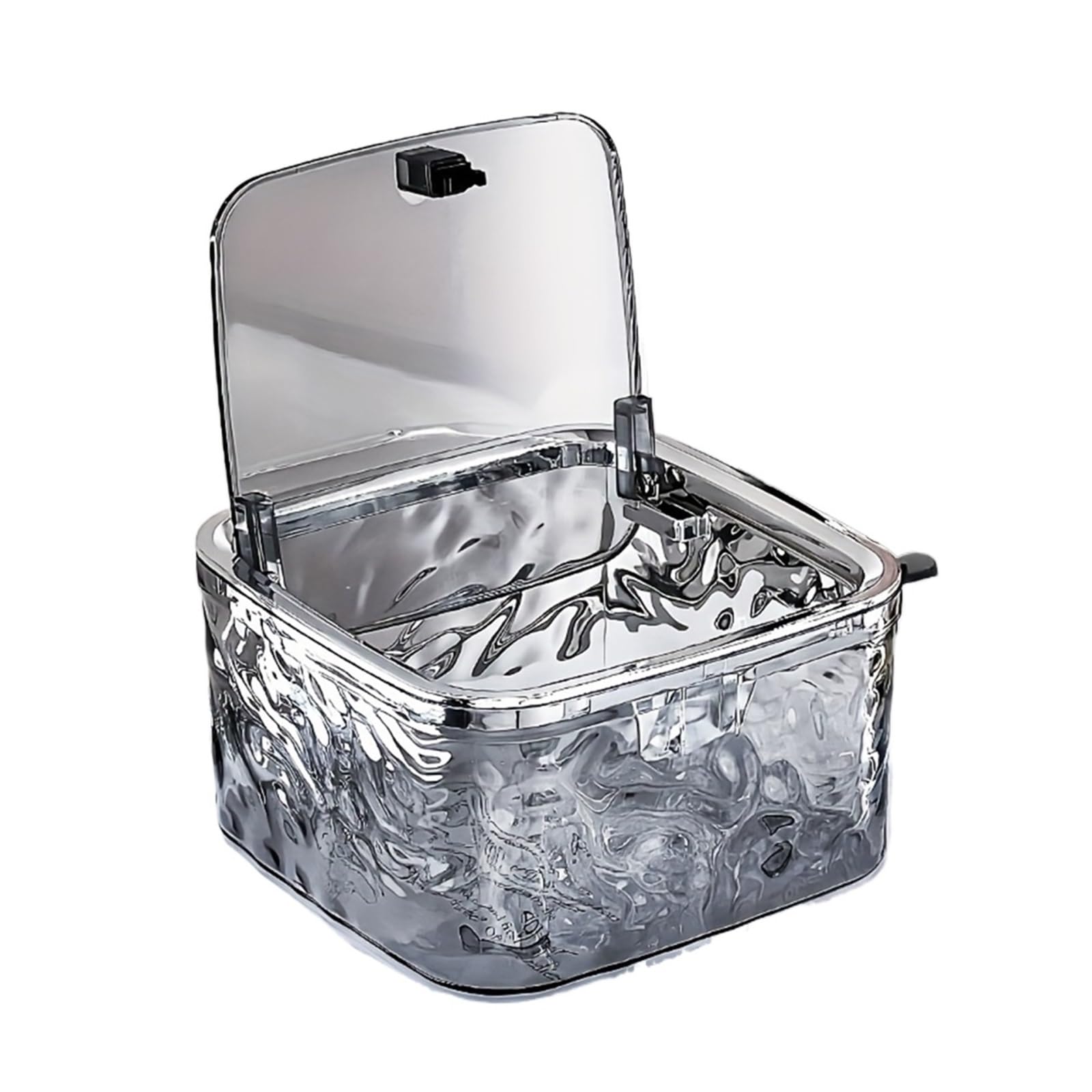 BAYNOPURIN Hair Tie Organizer Box Clear Acrylic Hair Accessories Organizer Storage Box For Headbands Bows Suitable For Bathroom Use(1pcs clear black)