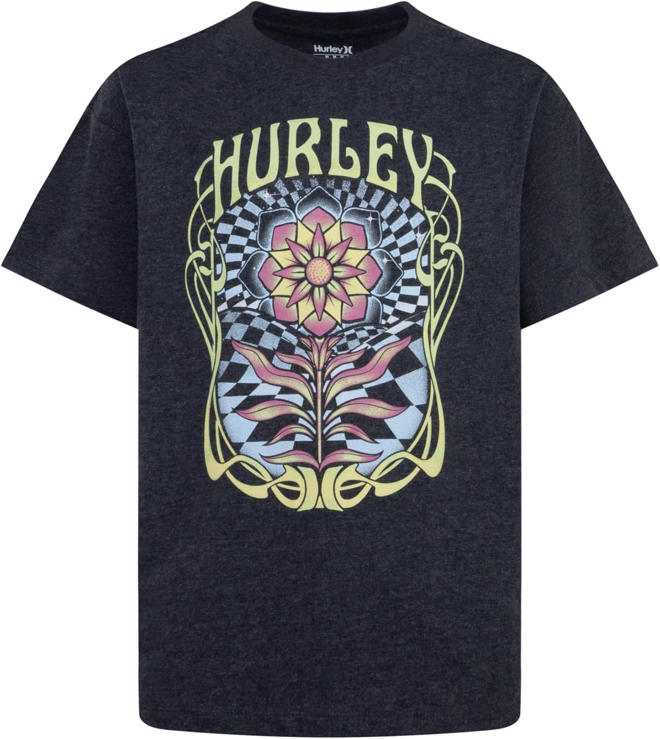Hurley Girls' Cosmic Blooms Oversized Tee (Big Kid)