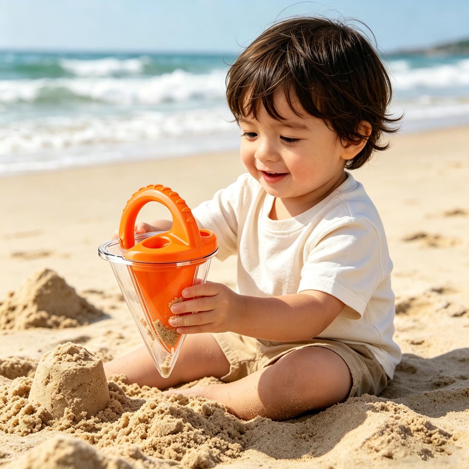 Strand-Sand-Trichter, Sand- und Wasser-Mischtropfer, Strandspielzeug(Gn+y)