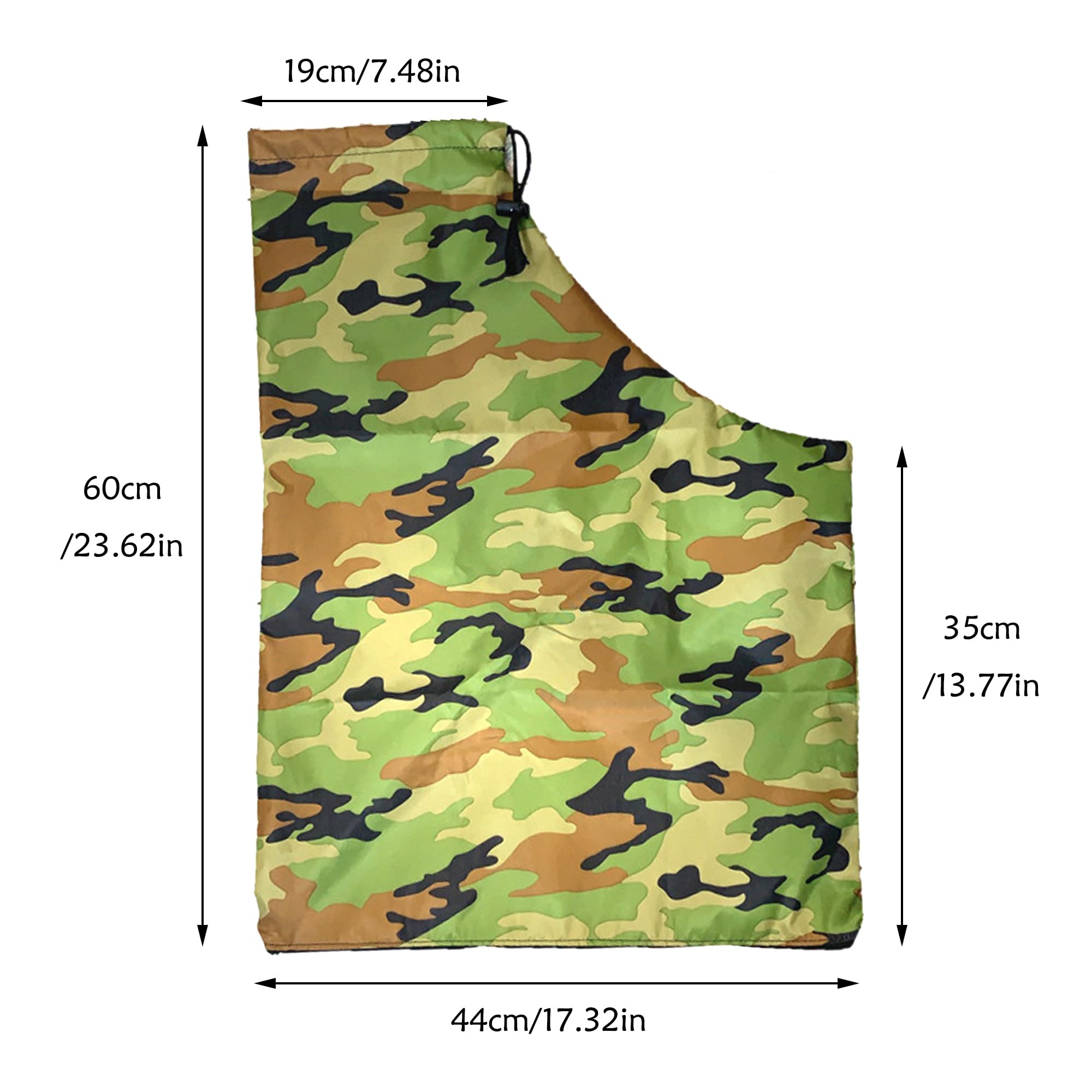 Sacco Raccolta Per Soffiatore Foglie - In Tessuto Oxford, Con Cerniera, 60x35 Cm - Foto 12