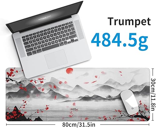 Miniatura 3 de Alfombrilla de ratón grande para gaming con diseño de flor de cerezo japonés Sakura, alfombrilla de escritorio grande, mousepad grande, deskmat,