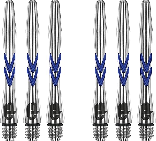 RED DRAGON Gerwyn Price Iceman - Tallos de aluminio con ranura en V