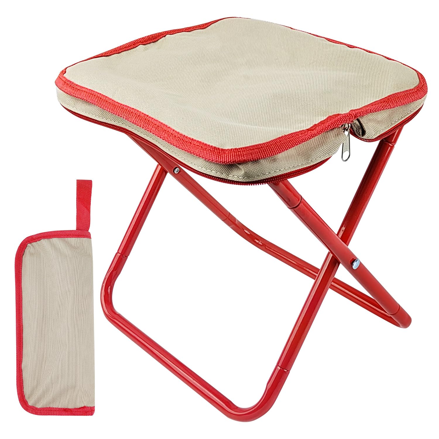 Siège de Camping Portable, 30 CM Tabouret Pliable de Camping, Mini