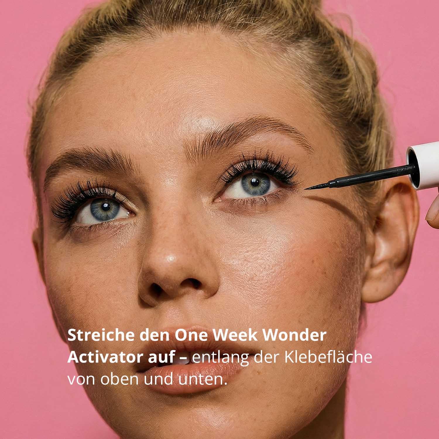 GirlGotLashes Flutter Fling Pre-Glued Wimpernextensions – Volumen & Länge, 5 Paare, 7 Tage Halt, selbstklebend, C-Curl 14mm, Everyday Look, vegan