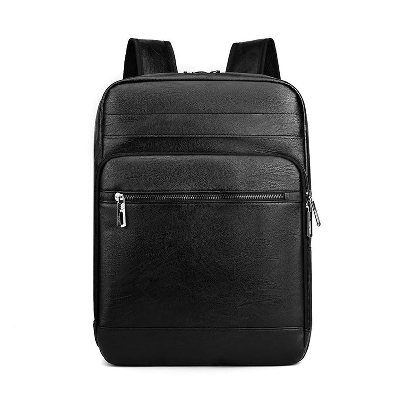 ZZSRJ Mochila de Moda for Hombre Mochila de Laptop de Cuero de Gran Capacidad de Color Grande (Color : Svart, tamaño : 43 * 13 * 29cm)