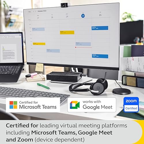 Miniatura 9 de Jabra Evolve2 65 Flex - Auriculares estéreo inalámbricos, Bluetooth, tecnología ClearVoice con cancelación de ruido y ANC híbrido, certificados para